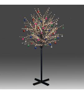 Beautiful 250cm 800L twinkle burning LED tree light with golden plum blossoms and hanging ornament set