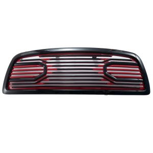 GBK 09-12 Dodge Ram1500 Front Grille W/Red High-Gloss Base and Black Frame